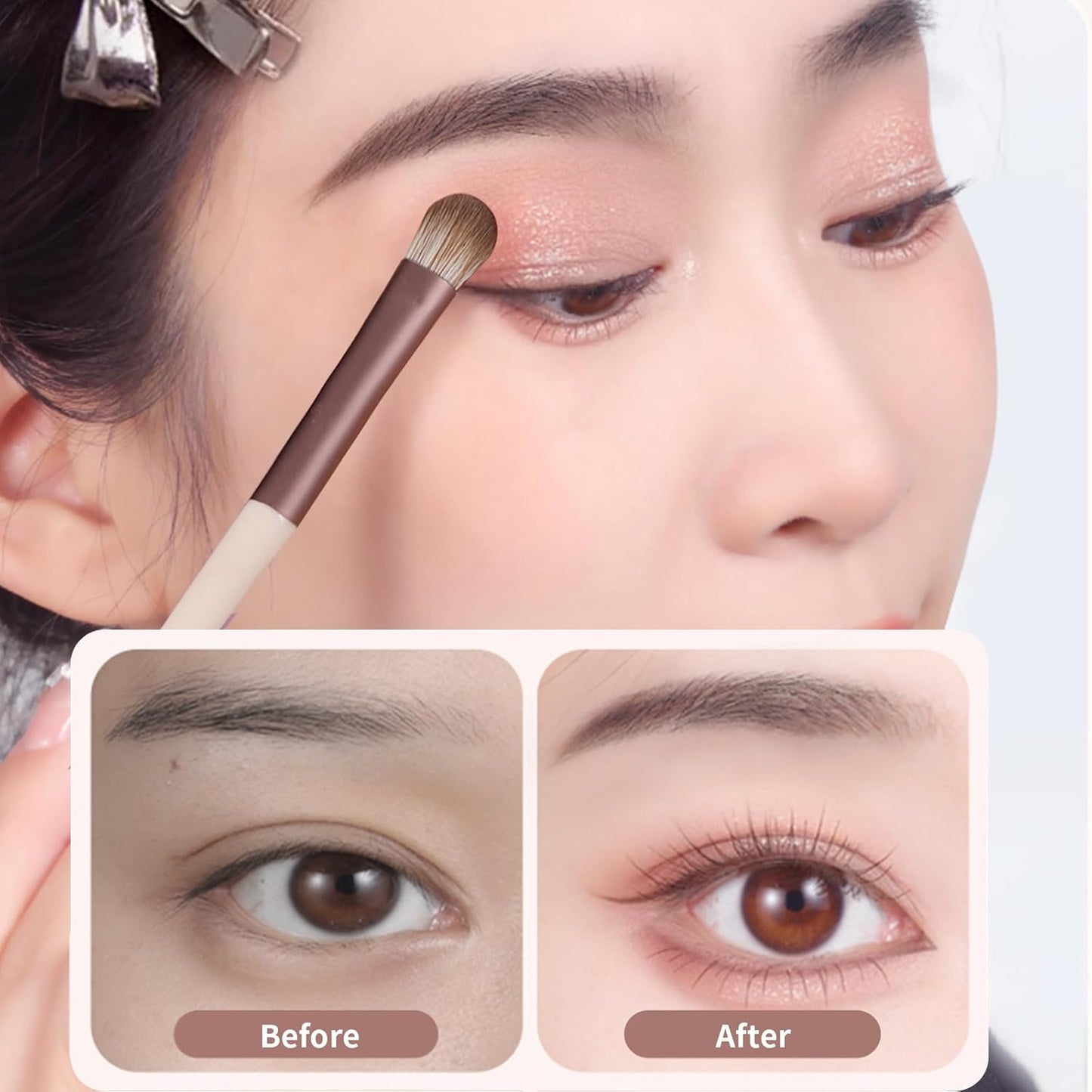 8-Piece Eye Makeup Brush Set – Premium Synthetic Brushes for Eyeshadow, Eyeliner, Eyebrow & Blending