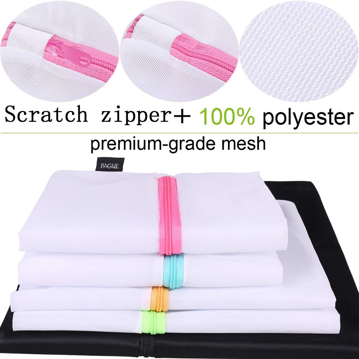 Mesh Laundry Bags – Reusable Wash Bags for Delicates, Bras, Underwear, Baby Clothes & Travel Storage