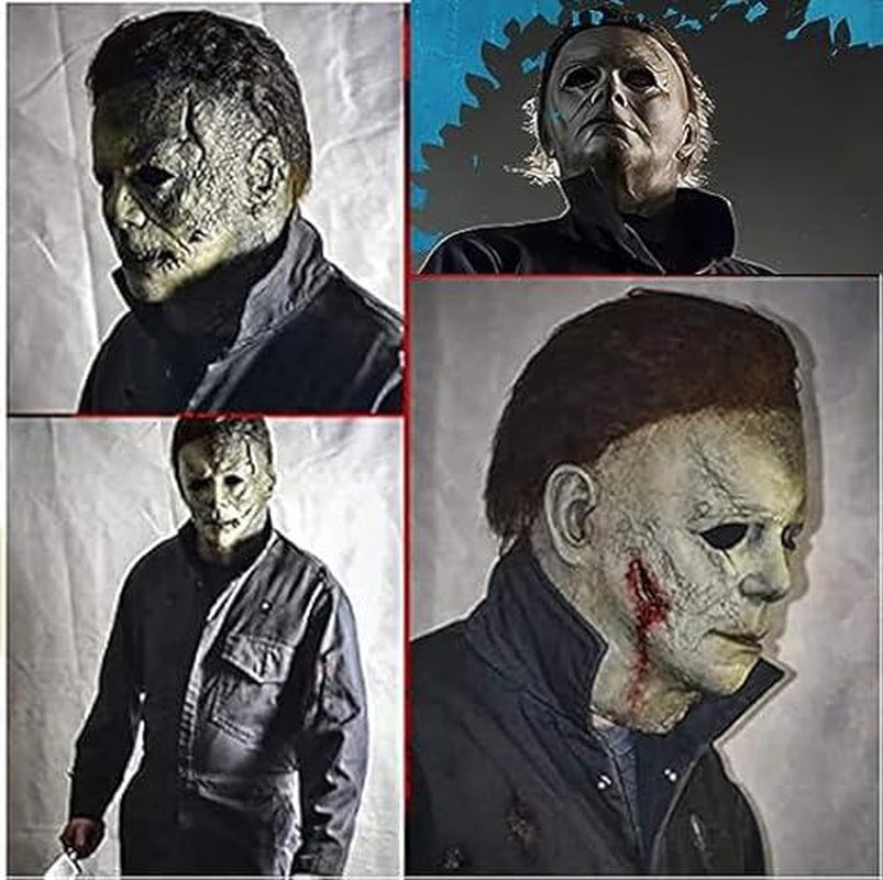 Michael Myers Halloween Mask – Bloody Horror Cosplay Party Mask for Men & Women – Scary Skull Masquerade Costume Accessory