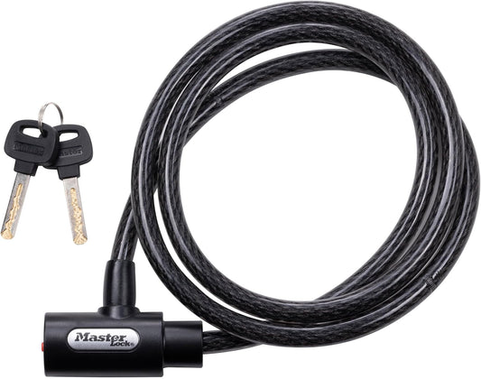 Cable Bike Lock with Key – 5 Ft Heavy-Duty Anti-Theft Security Lock for Bicycles, Scooters & Outdoor Gear 8364DCC