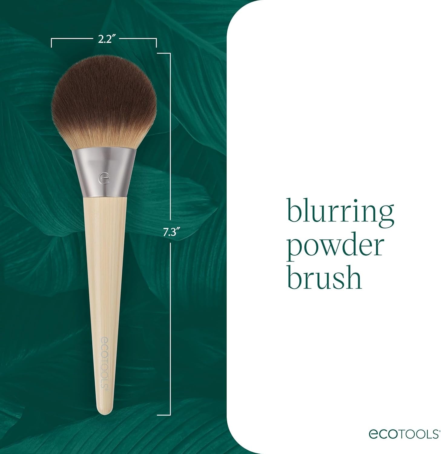 Blurring Powder Makeup Brush – Large Fluffy Brush for Loose & Pressed Powder, Synthetic Bristles, Eco-Friendly, Cruelty-Free & Vegan x1