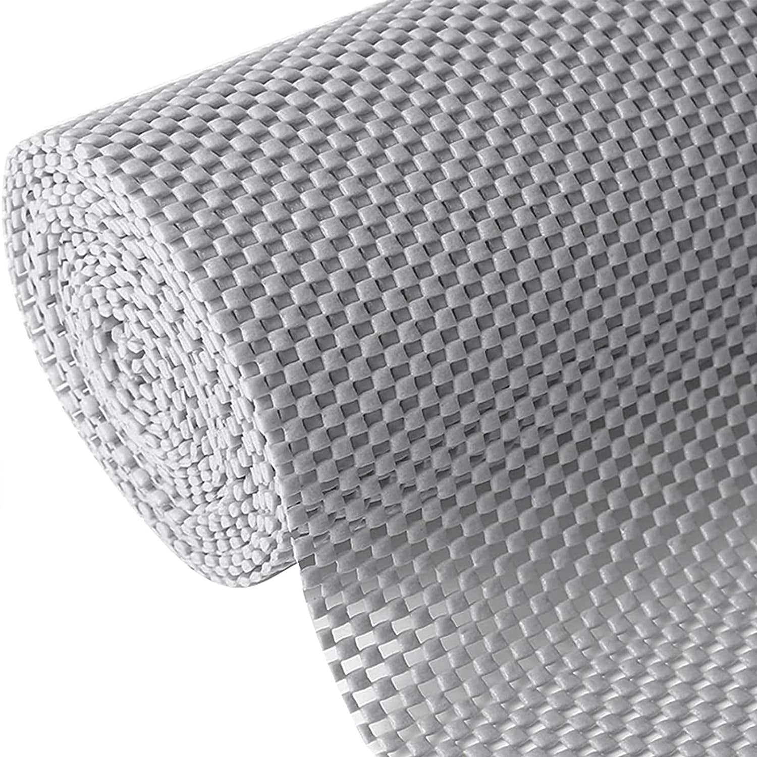 Shelf Liner Roll – 12" x 20ft Non-Adhesive Drawer Liner with Non-Slip Grip for Kitchen Cabinets, Storage Shelves & Desks (Light Gray)