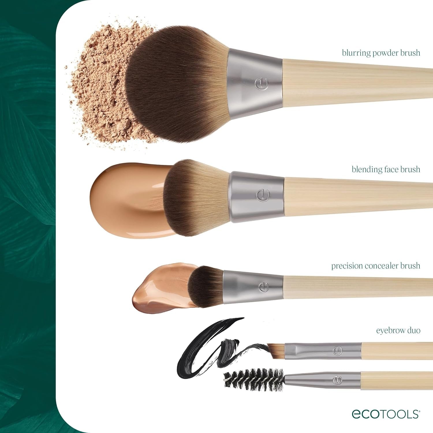 Blurring Powder Makeup Brush – Large Fluffy Brush for Loose & Pressed Powder, Synthetic Bristles, Eco-Friendly, Cruelty-Free & Vegan x1