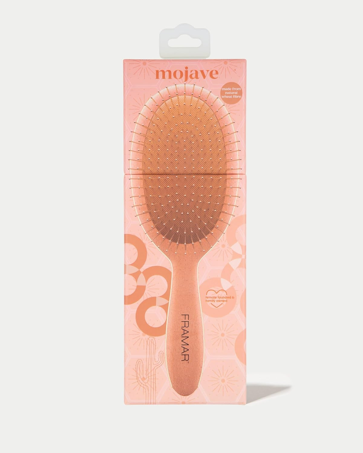 Wet Hair Detangler Brush – Mojave Edition Curved Brush for Curly & Straight Hair, Anti-Slip Grip for Women, Detangling Brush Set