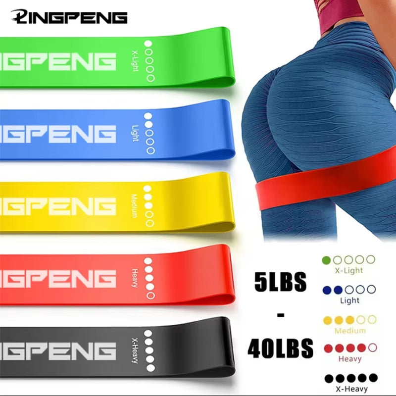 Resistance Bands Set – Elastic Loop for Yoga, Squats, Hip & Leg Workouts, Dance & Fitness Training
