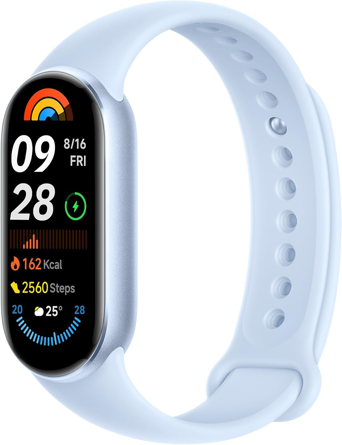 Smart Band 9 Arctic Blue – Fitness Tracker with Heart Rate Monitor, Sleep Tracking & AMOLED Display