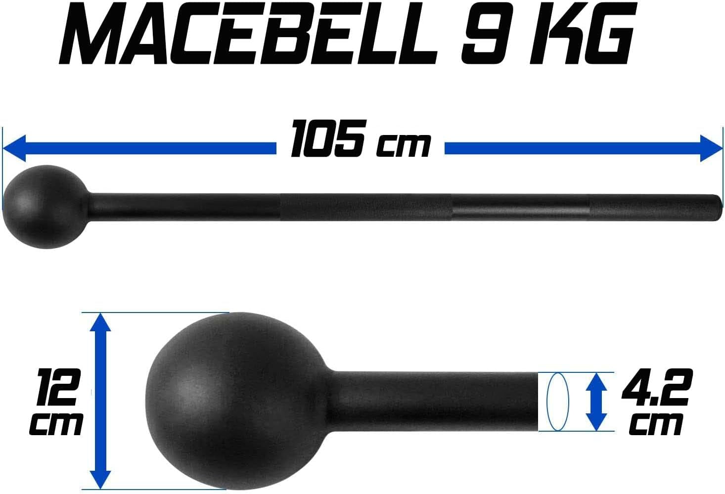 Alloy Steel Macebell – Weighted Gym Hammer for Strength Training, Shoulder, Grip & Forearm Workouts – Multiple Sizes Available