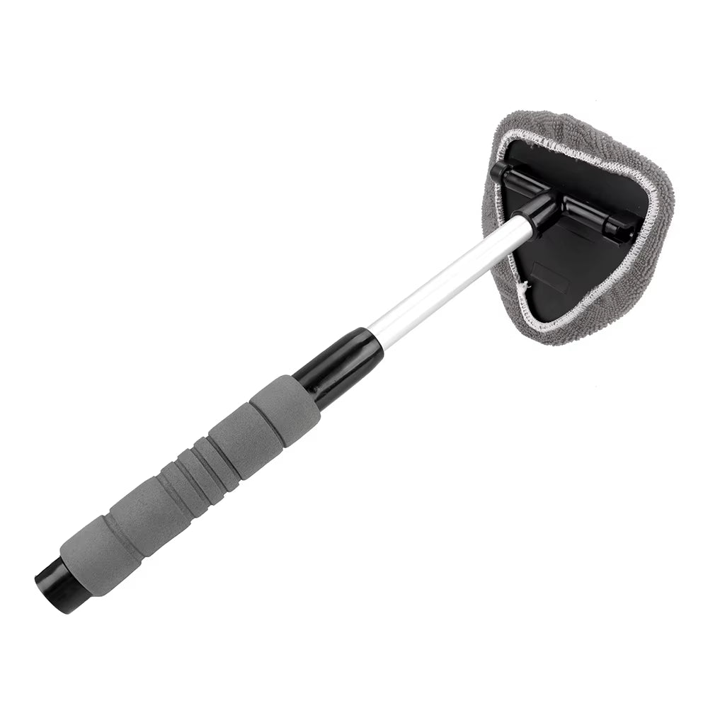 Telescopic Car Window Cleaner – Microfiber Mist Eliminator & Windshield Scraping Brush