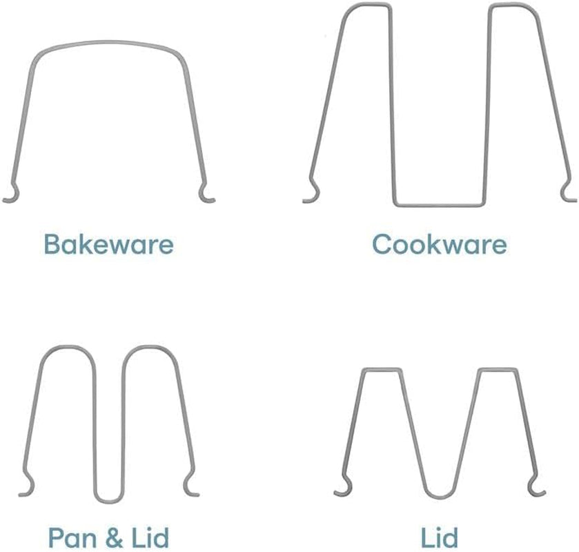Storemore Adjustable Bakeware Rack – White Kitchen Organizer for Cookie Sheets, Baking Pans & Trays, Standard Size for Cupboard & Pantry Storage