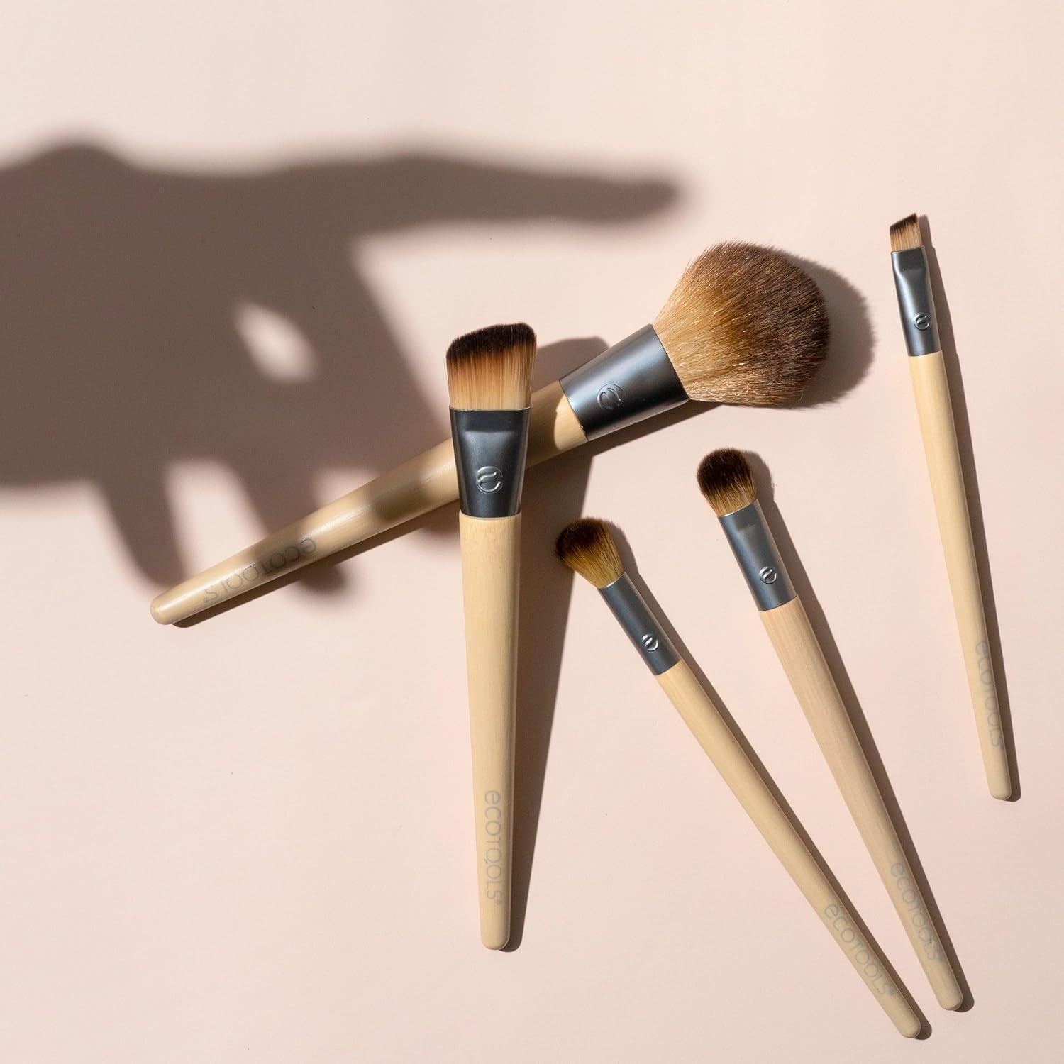 6-Piece Start the Day Beautifully Makeup Brush Set – Eco-Friendly Vegan Brushes for Eyeshadow, Blush, Concealer & Foundation with Synthetic Bristles
