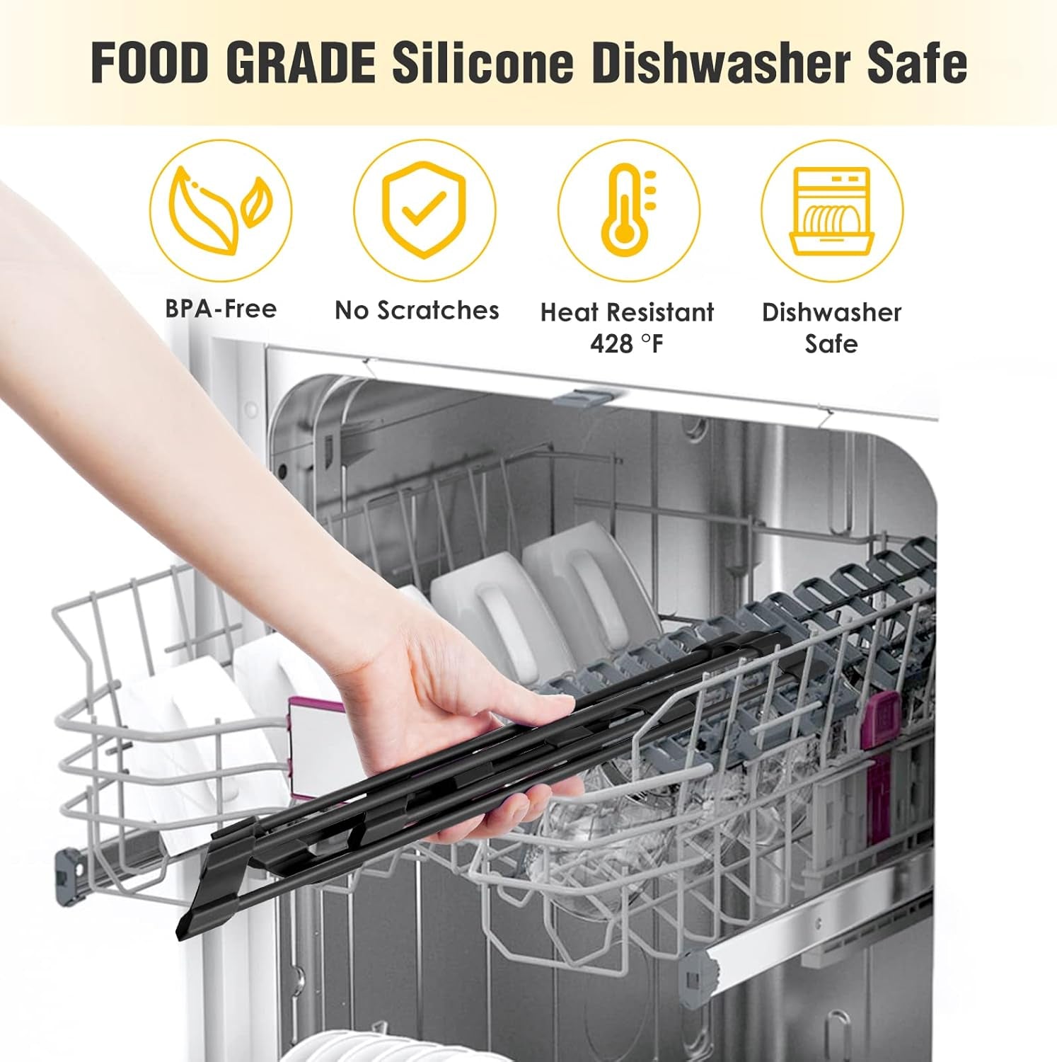 Small Triangle Roll-Up Dish Drying Rack – Black Silicone-Coated Stainless Steel Over-the-Sink Drainer for Sink Corners & Space-Saving Kitchen Storage