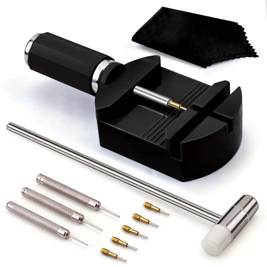 11pcs Watch Link Removal Tool Kit – Strap Pin Remover & Band Adjustment Set for Watch Repair