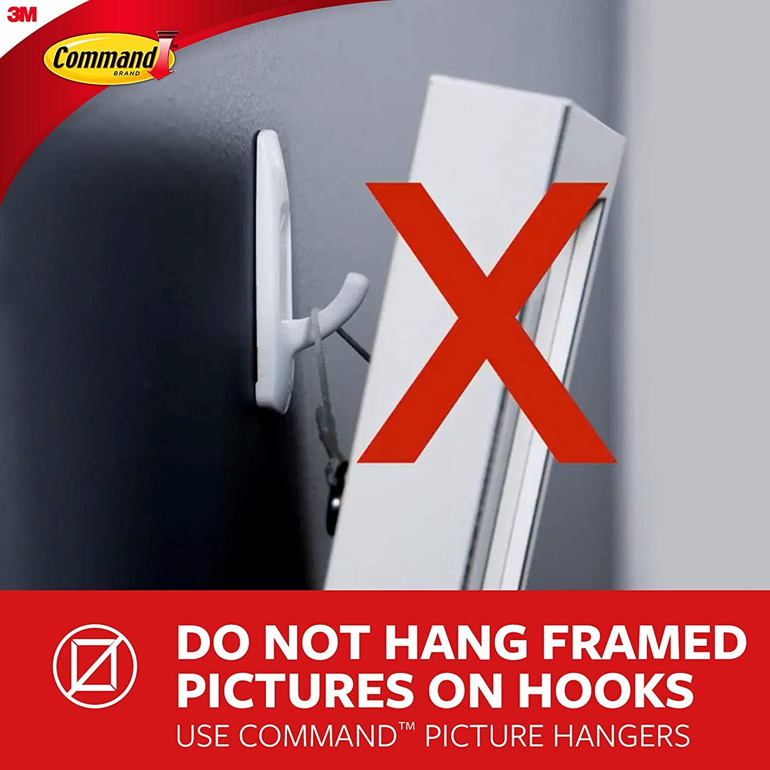 GP067-16NA Small Wire Hooks – 16-Pack White Adhesive Wall Hardware for Lightweight Hanging, Damage-Free & Easy to Install