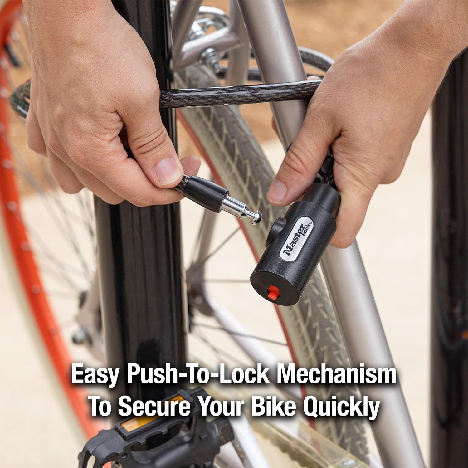 Cable Bike Lock with Key – 5 Ft Heavy-Duty Anti-Theft Security Lock for Bicycles, Scooters & Outdoor Gear 8364DCC