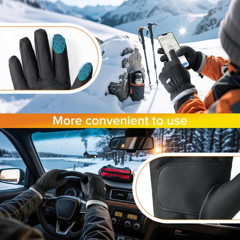 Viyawise Waterproof Winter Gloves – Thermal, Windproof, Touchscreen Ski & Snow Gear for Men & Women