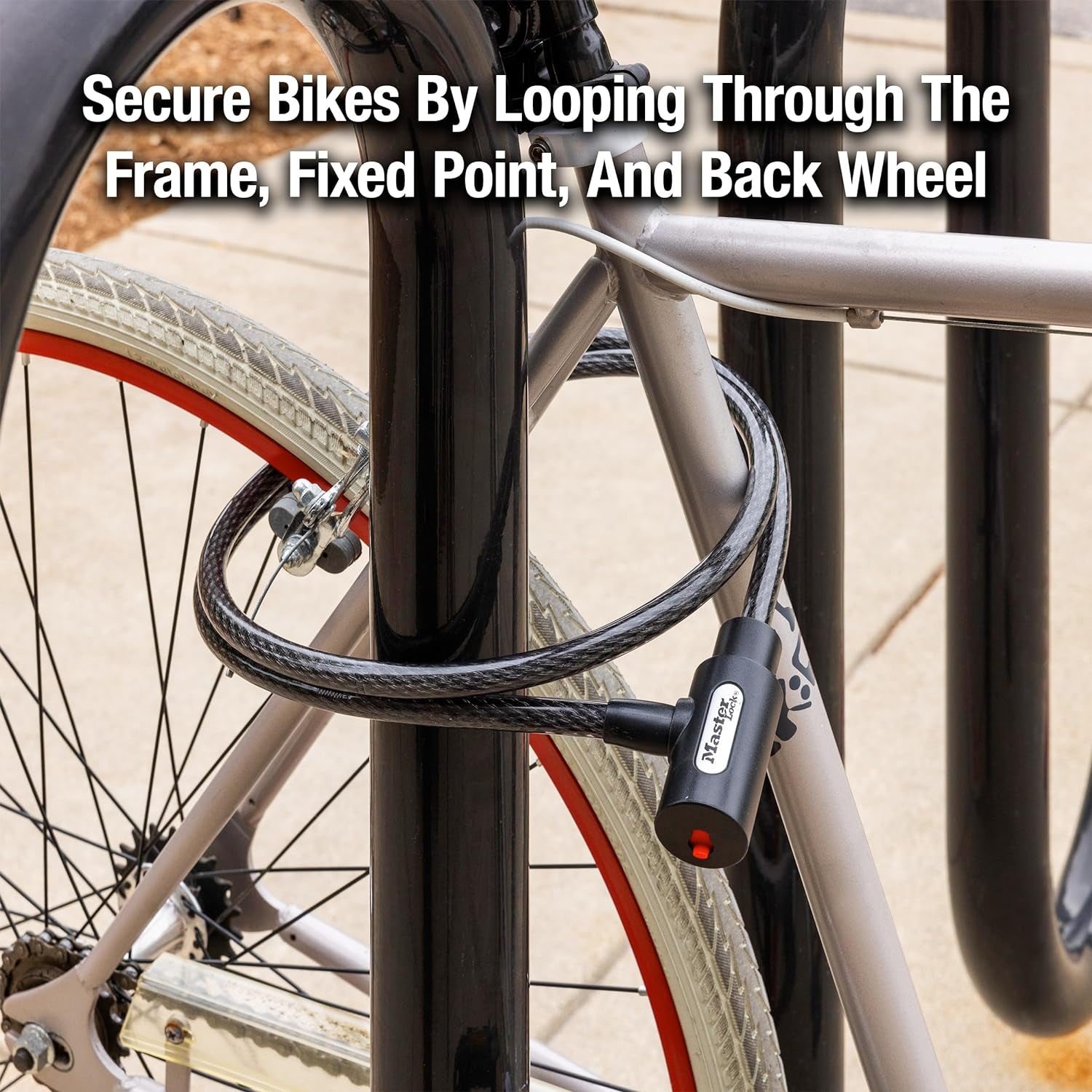 Cable Bike Lock with Key – 5 Ft Heavy-Duty Anti-Theft Security Lock for Bicycles, Scooters & Outdoor Gear 8364DCC