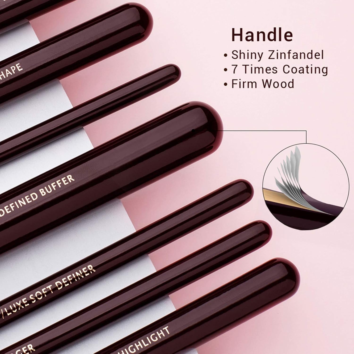 T280 25-Piece Professional Makeup Brush Set – Premium Natural Bristles for Foundation, Eyeshadow, Blending, Concealer, Blush & Highlight with Labelled Handles