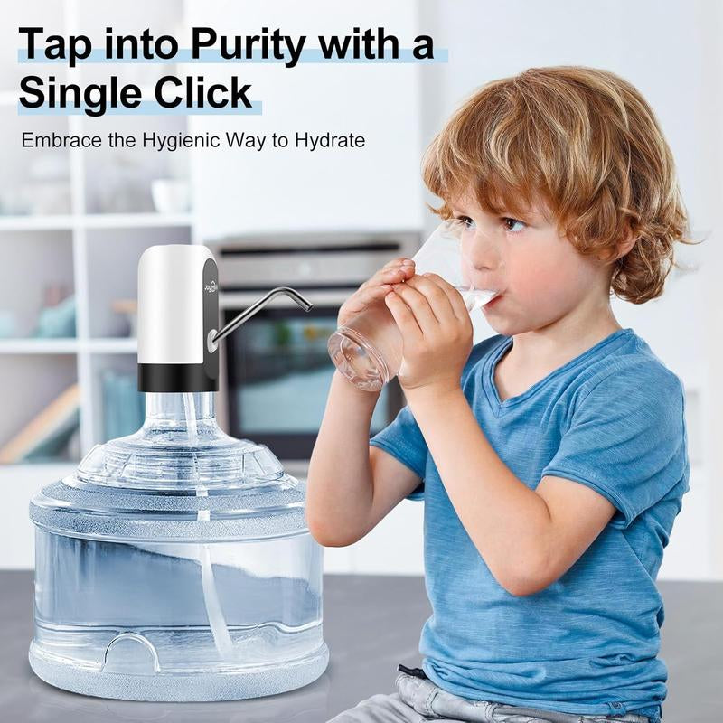Water Bottle Pump – 5 Gallon USB Rechargeable Electric Dispenser