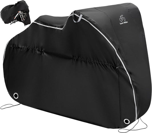 Waterproof Bike Cover – Heavy-Duty 600D Oxford Outdoor Storage & Travel Protection for 1–3 Bicycles or E-Bikes
