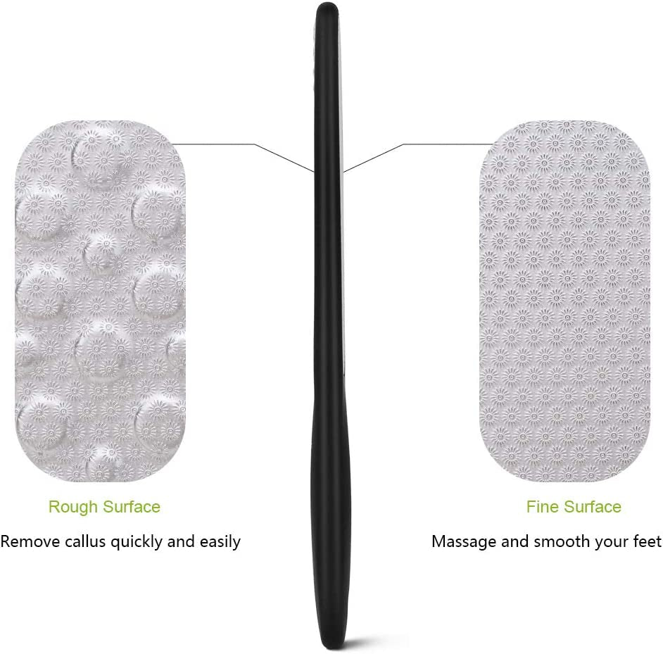 Premium Double-Sided Foot File – Heavy Duty Stainless Steel Pedicure Rasp for Cracked Heels & Callus Removal, Soft Silicone Handle