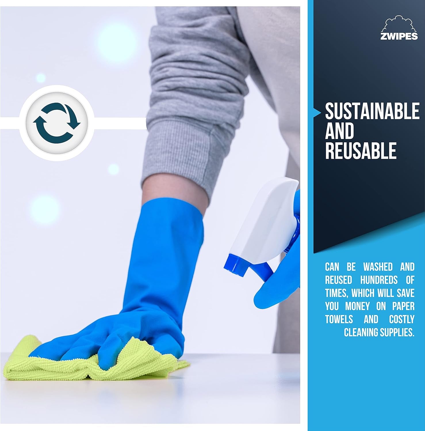 924 Microfiber Cleaning Cloths – 24 Pack Ultra-Soft, Reusable Cloths for Home, Car & Office Cleaning