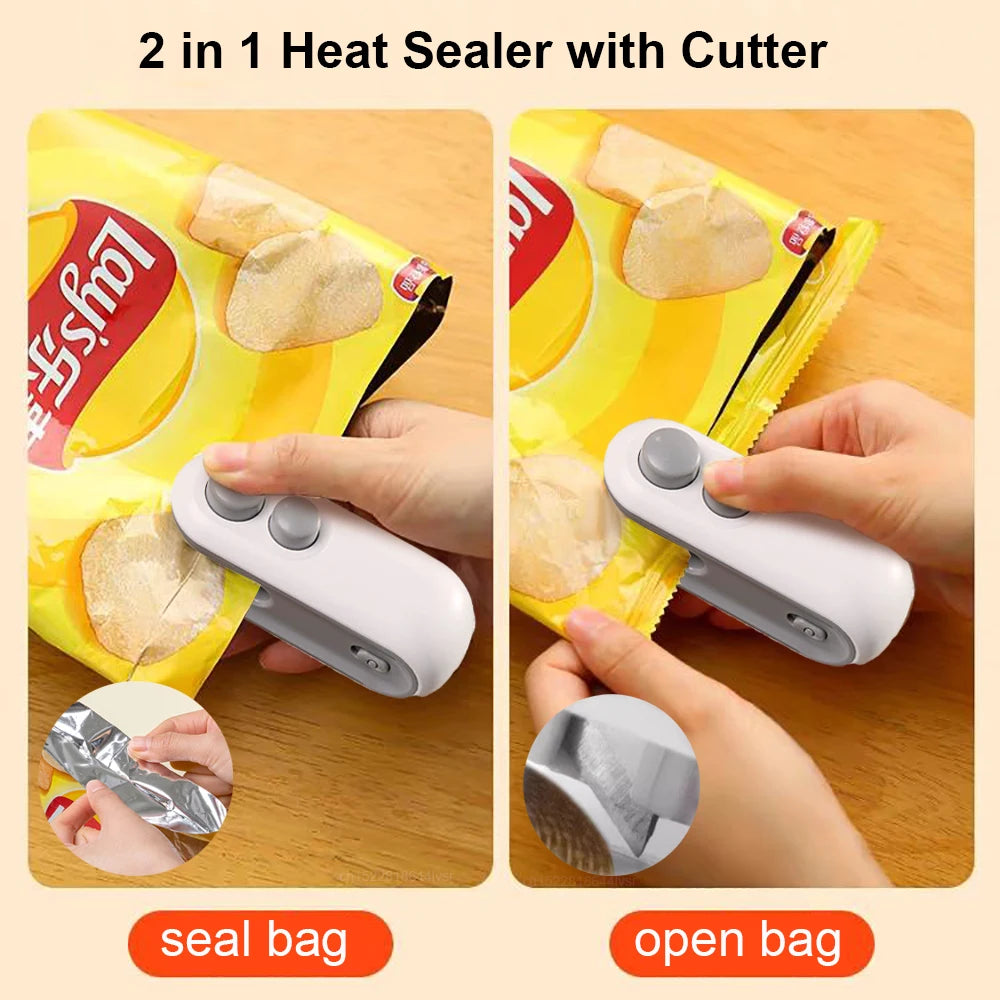 Mini Heat Sealer for Plastic Bags β Handheld Food Packaging Clip Machine