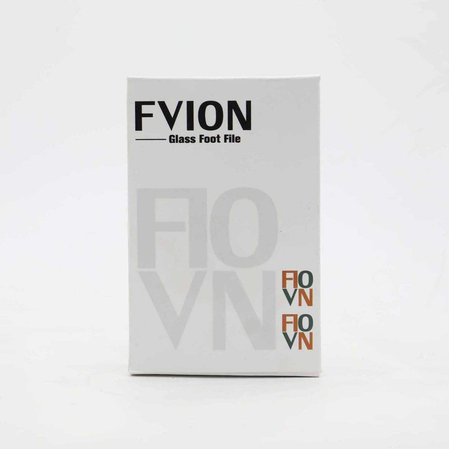 FVION Nano Glass Foot File – Callus Remover with Eco-Friendly Bamboo Handle for Wet & Dry Use, Brown Pedicure Scrubber for Cracked Heels