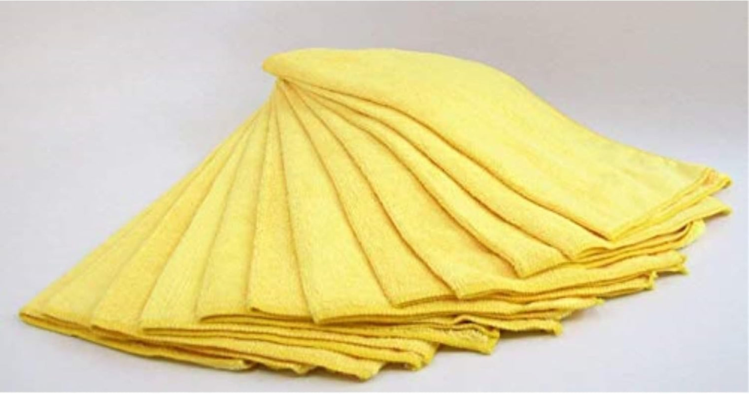 Signature Ultra Plush Microfiber Towels – 12-Pack, 40.6×40.6cm, Super Absorbent & Lint-Free Cleaning Cloths