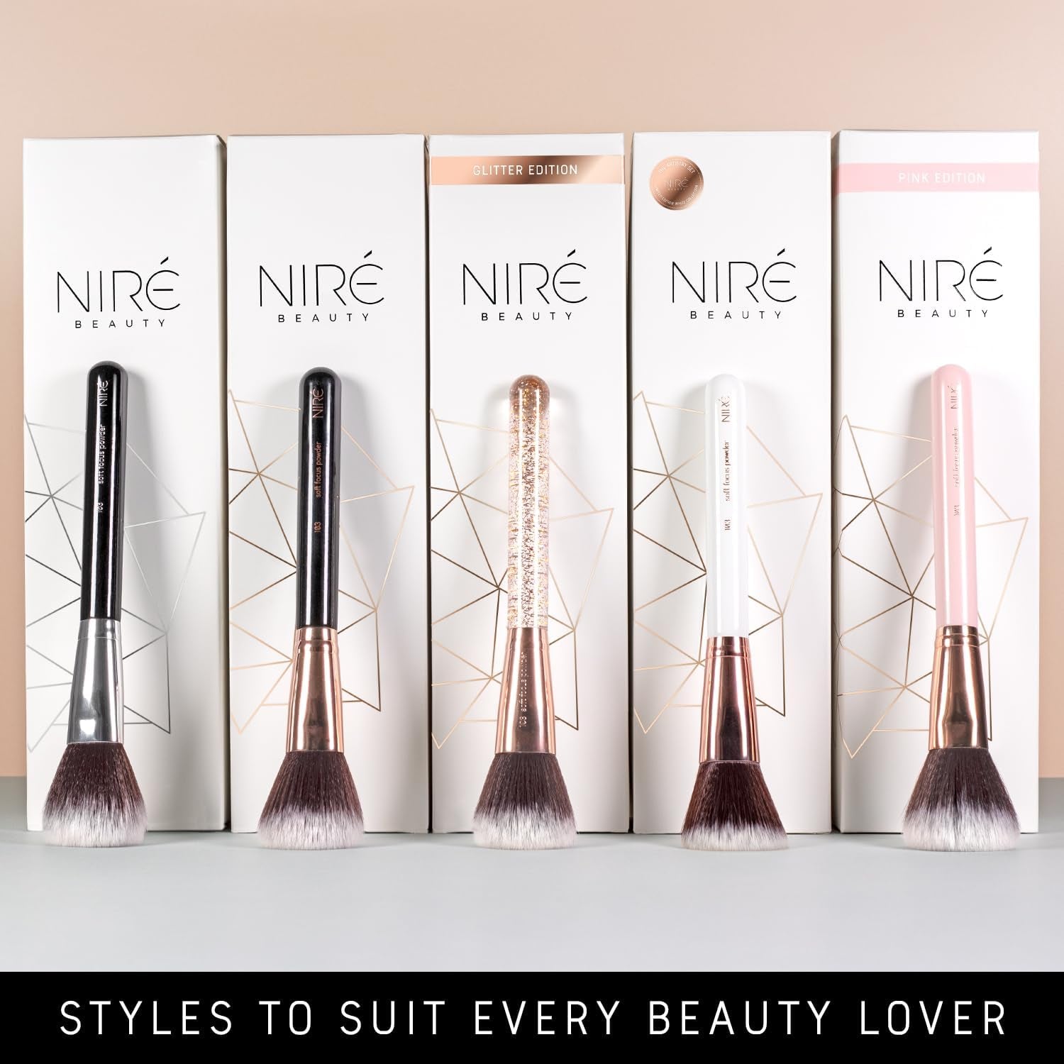 15-Piece Professional Vegan Makeup Brush Set – Award-Winning Beauty Kit with Travel Case, Blending Sponge, Brush Cleaner & Guide in Gift Box