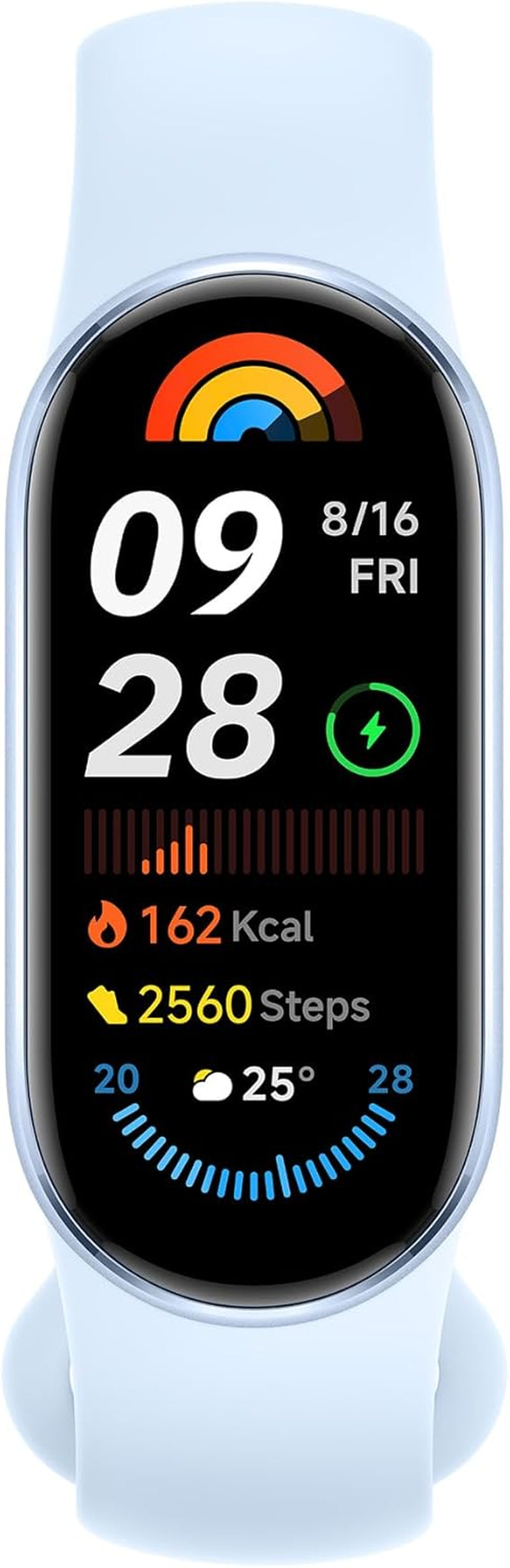 Smart Band 9 Arctic Blue – Fitness Tracker with Heart Rate Monitor, Sleep Tracking & AMOLED Display