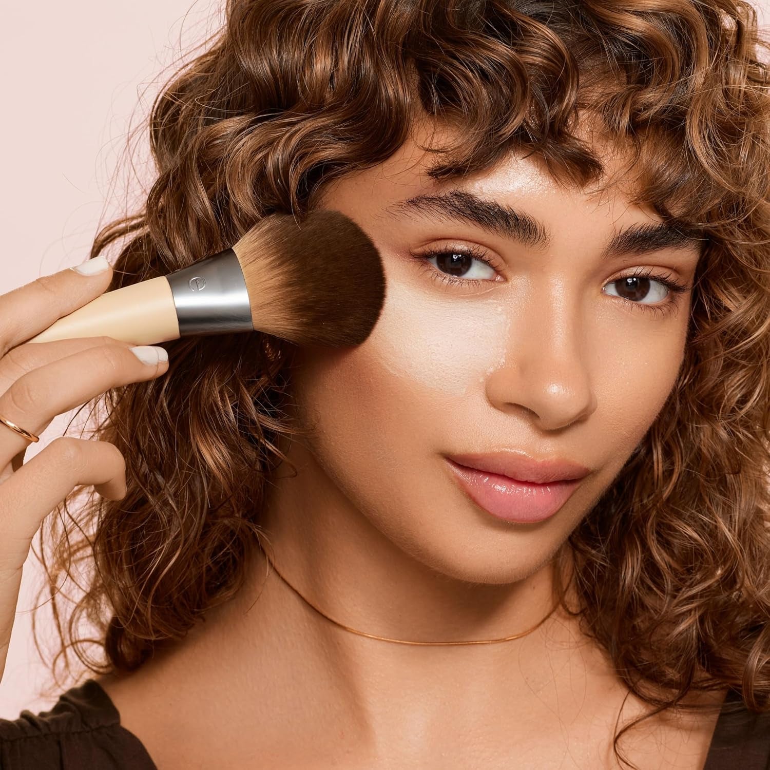 Blurring Powder Makeup Brush – Large Fluffy Brush for Loose & Pressed Powder, Synthetic Bristles, Eco-Friendly, Cruelty-Free & Vegan x1