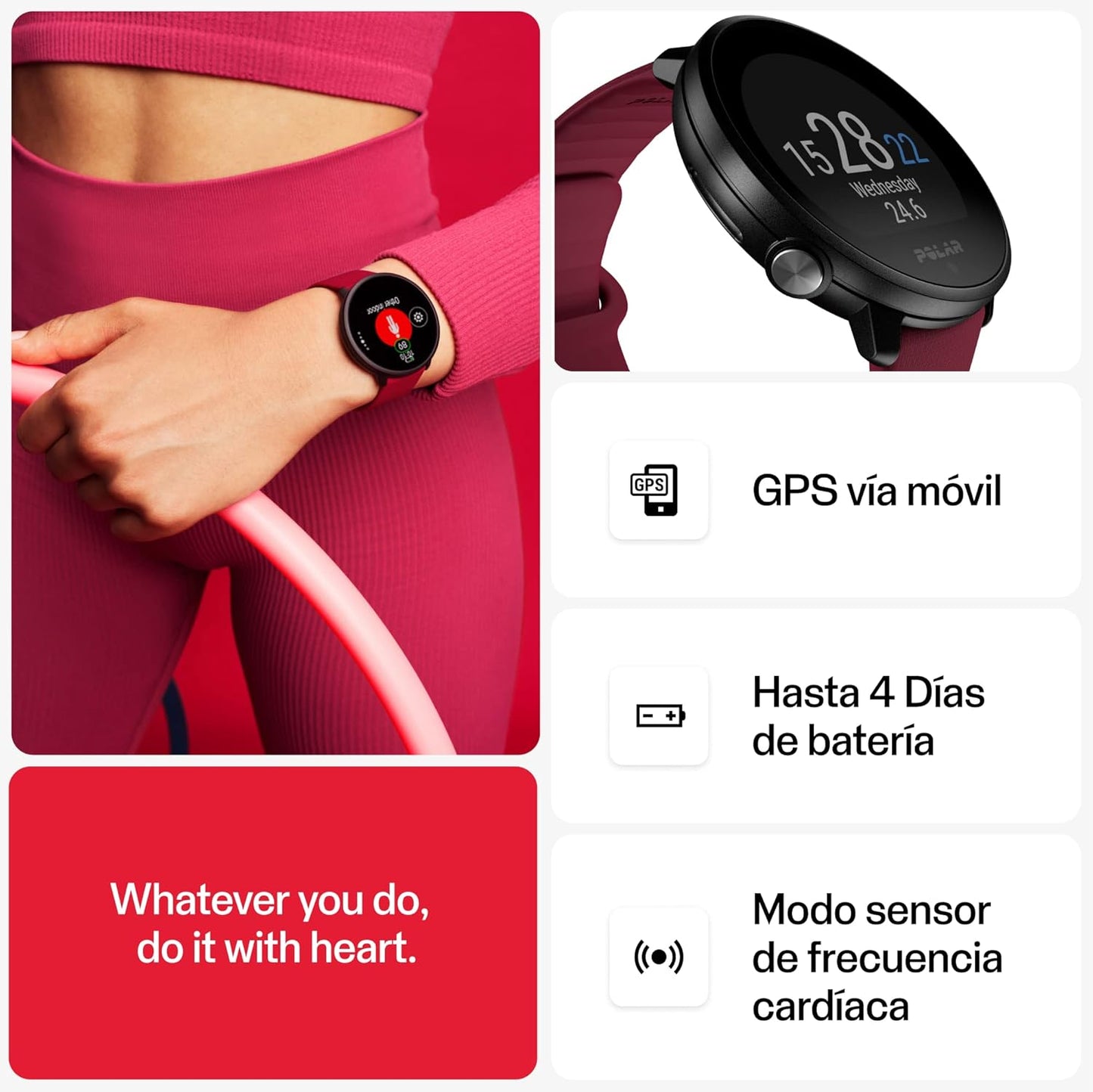 Unite Fitness & Activity Tracker Watch – Connected GPS, Sleep Monitoring, Smart Workout Guidance & 130+ Sport Modes