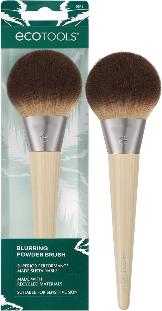 Blurring Powder Makeup Brush – Large Fluffy Brush for Loose & Pressed Powder, Synthetic Bristles, Eco-Friendly, Cruelty-Free & Vegan x1
