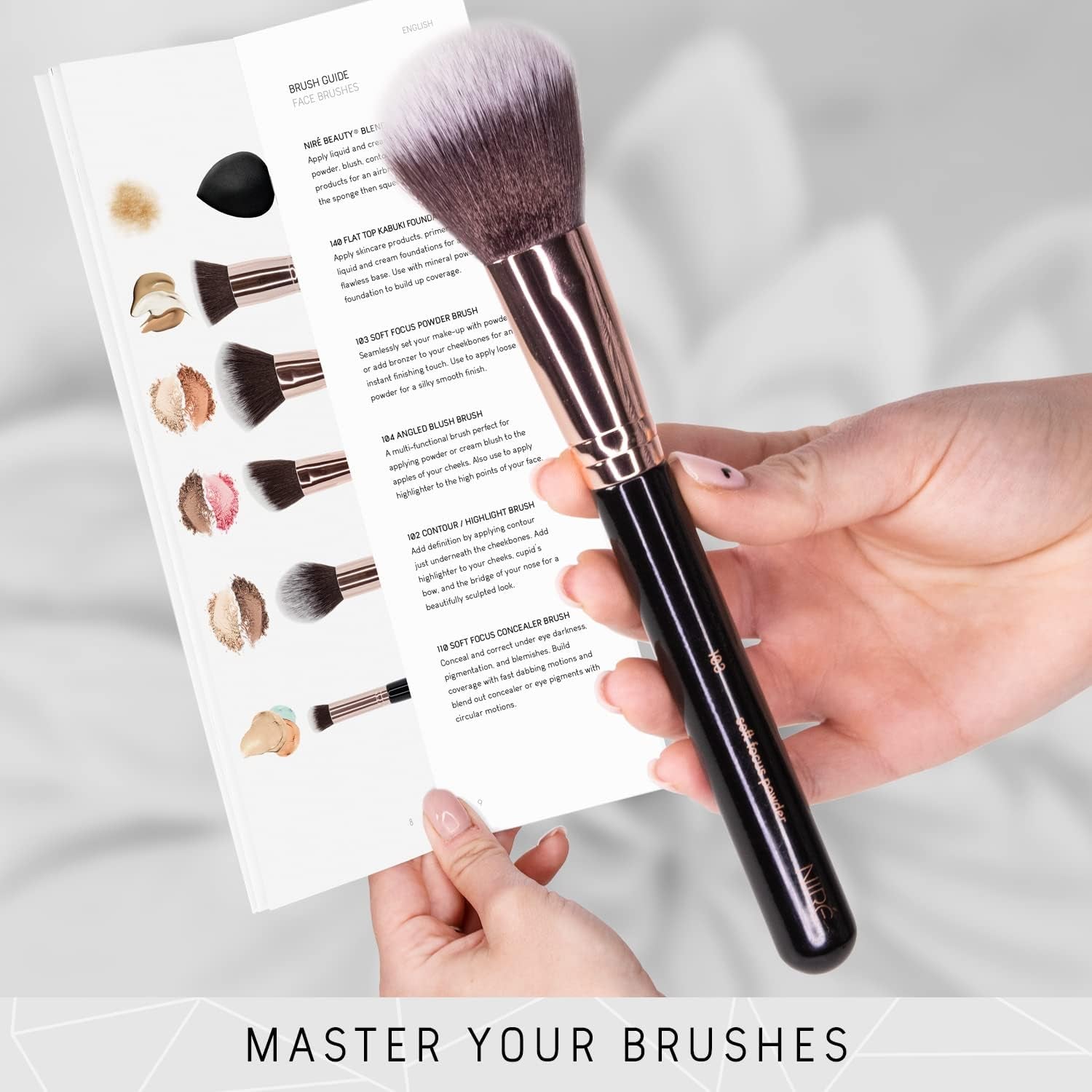 15-Piece Professional Vegan Makeup Brush Set – Award-Winning Beauty Kit with Travel Case, Blending Sponge, Brush Cleaner & Guide in Gift Box