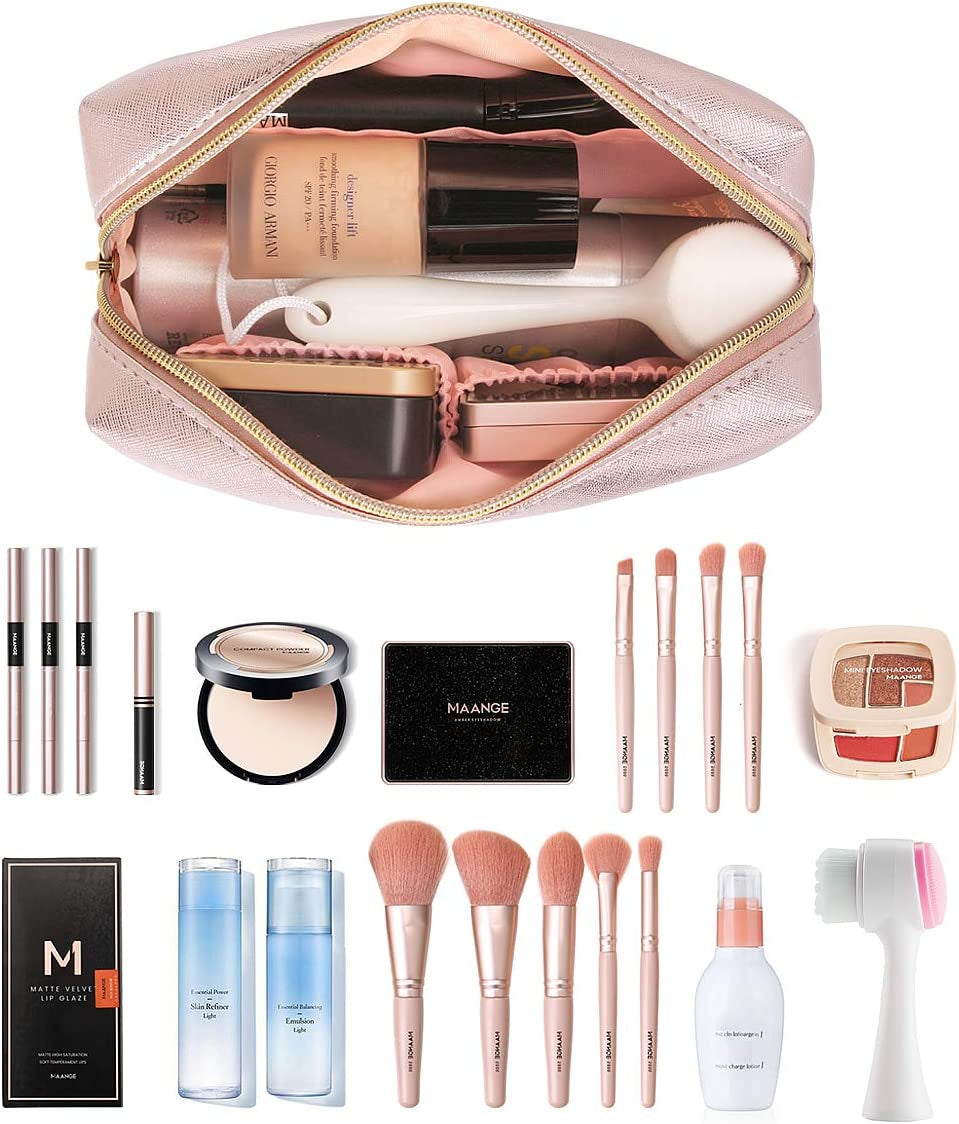 3-Piece Waterproof Makeup Bag Set – Travel Cosmetic Organizer Toiletry Pouches with Zipper for Women – Portable Wash Bags for Skincare, Beauty & Accessories
