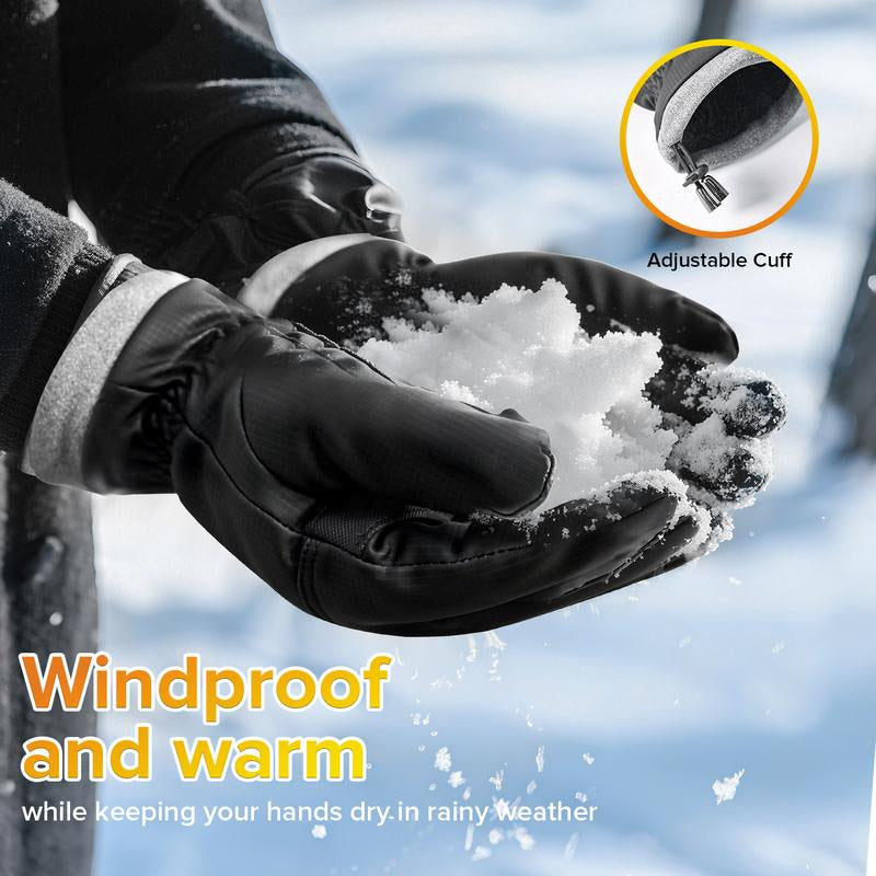 Viyawise Waterproof Winter Gloves – Thermal, Windproof, Touchscreen Ski & Snow Gear for Men & Women