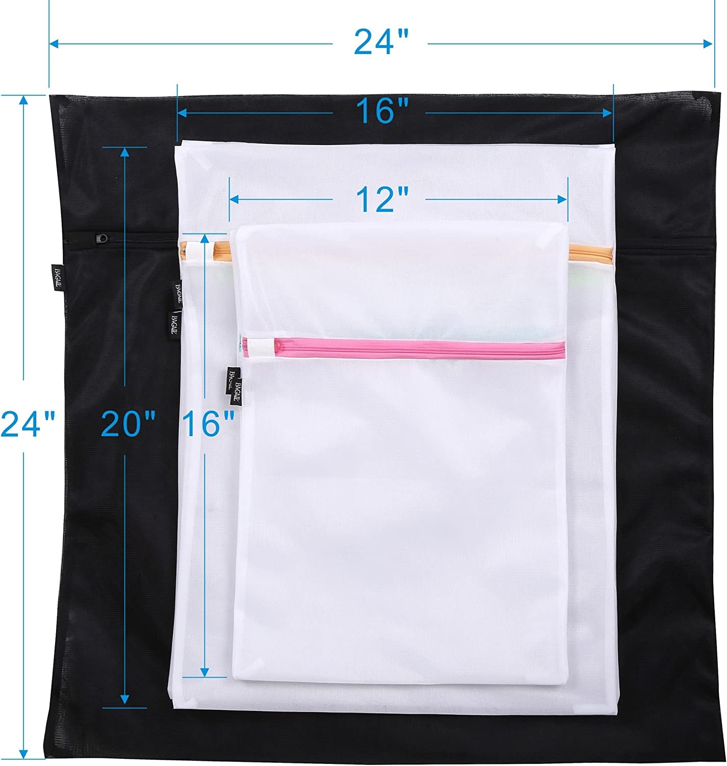 Mesh Laundry Bags – Reusable Wash Bags for Delicates, Bras, Underwear, Baby Clothes & Travel Storage
