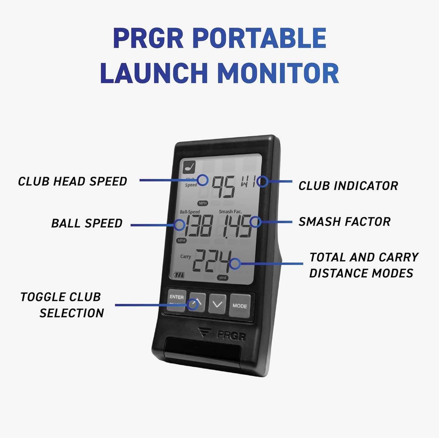 Portable Golf Launch Monitor – Real-Time Swing Analysis & Ball Tracking for Indoor/Outdoor Practice