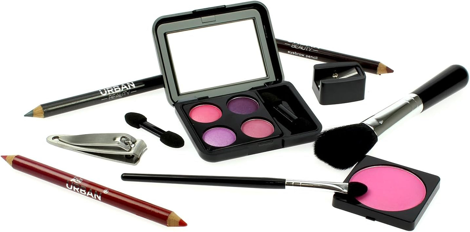 Dazzling 60-Piece Vegan Makeup Set – Elegant Silver Travel Case for Teenagers & Women, Compact & Lightweight Design