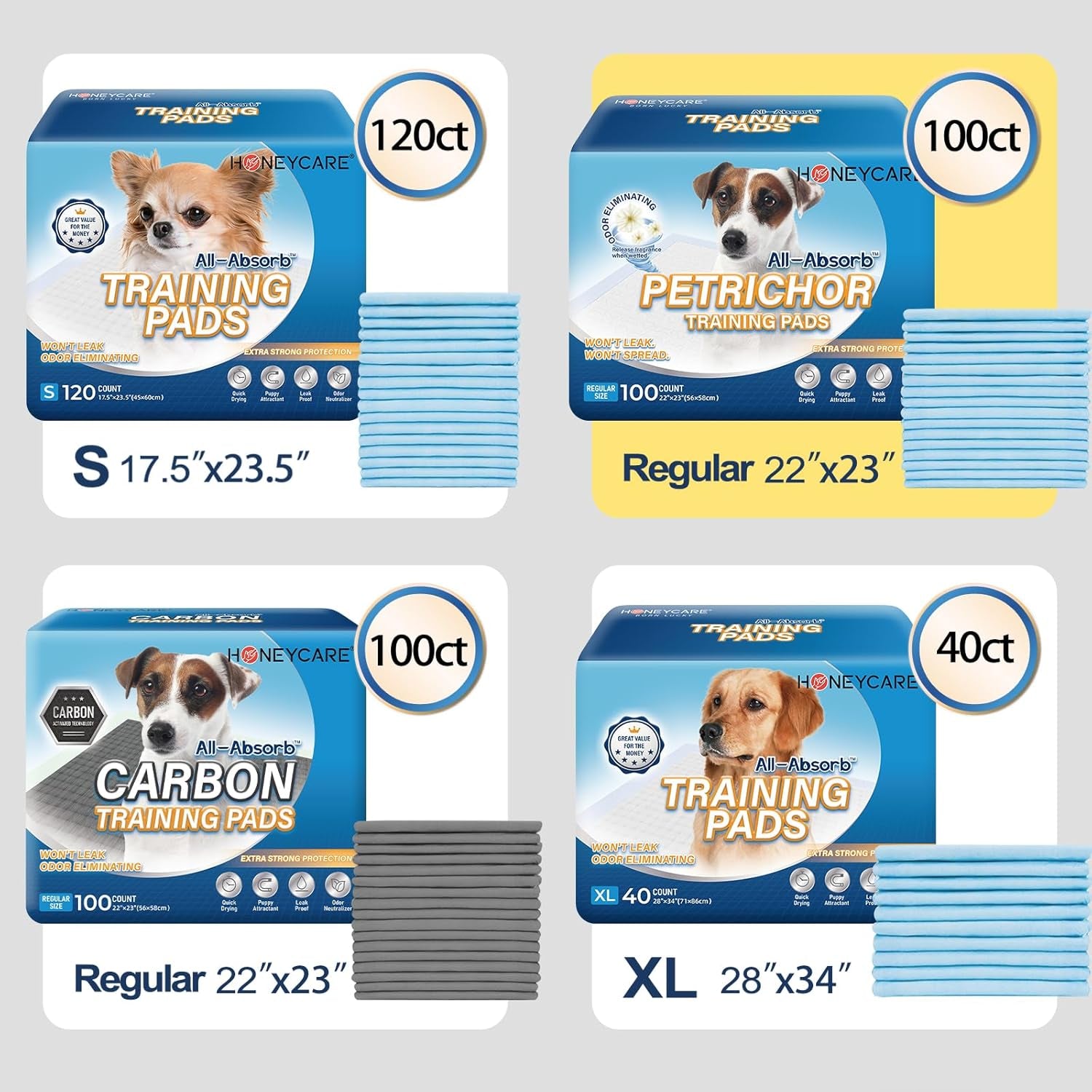 Extra Large Dog Training Pads – 40-Count Leak-Proof Puppy Pee Pads, 71cm x 86cm, Super Absorbent for Housebreaking & Indoor Use