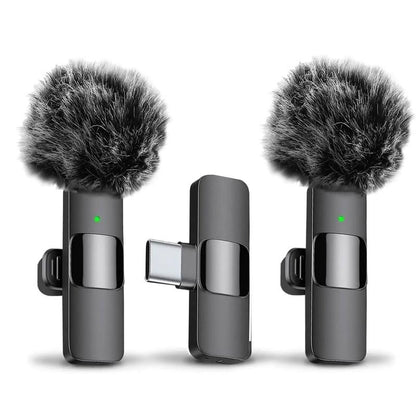 HITOZON Wireless Lavalier Microphone – Plug & Play Lapel Mic for iPhone & Android  Omnidirectional Condenser for Video, Podcast, TikTok, YouTube & Teaching