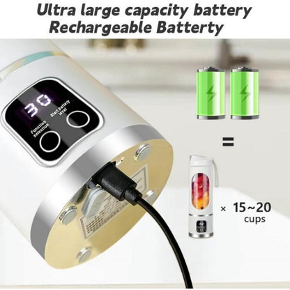 Portable Juicer Blender – TikTok Viral Mini Wireless Smoothie Maker for Travel, Diets & Ice Shakes – Easy-Clean