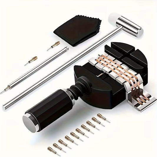 11pcs Watch Link Removal Tool Kit – Strap Pin Remover & Band Adjustment Set for Watch Repair