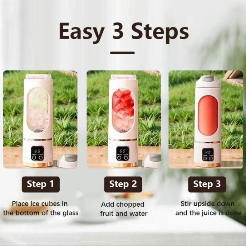 Portable Juicer Blender – TikTok Viral Mini Wireless Smoothie Maker for Travel, Diets & Ice Shakes – Easy-Clean