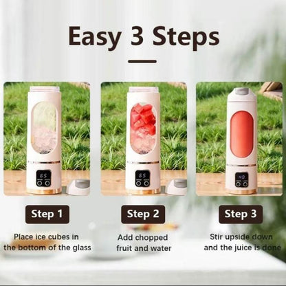Portable Juicer Blender – TikTok Viral Mini Wireless Smoothie Maker for Travel, Diets & Ice Shakes – Easy-Clean