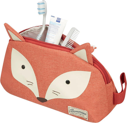 Happy Sammies Kids Toiletry Bag – 2L Kulturtasche, 21.5cm, Orange Fox William Design