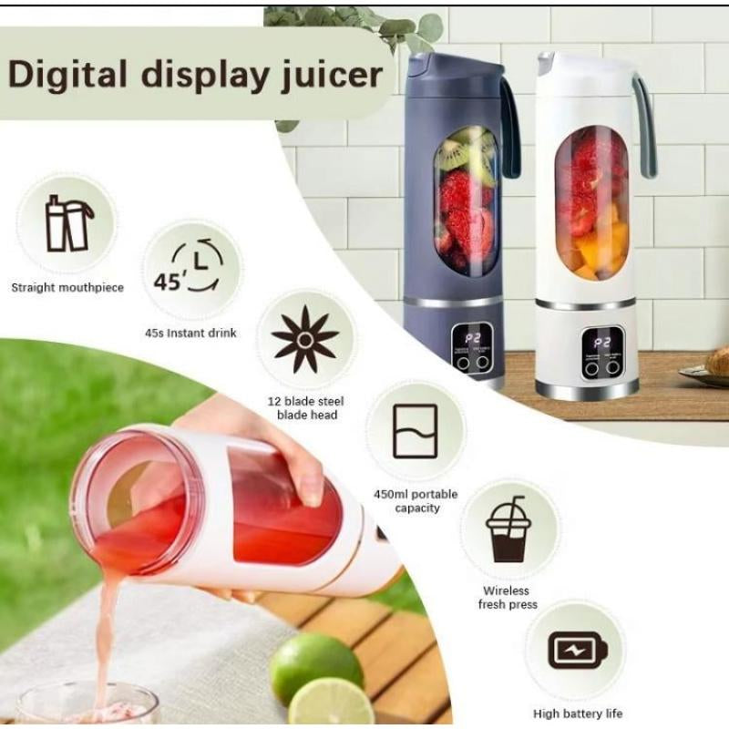 Portable Juicer Blender – TikTok Viral Mini Wireless Smoothie Maker for Travel, Diets & Ice Shakes – Easy-Clean