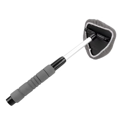Telescopic Car Window Cleaner – Microfiber Mist Eliminator & Windshield Scraping Brush