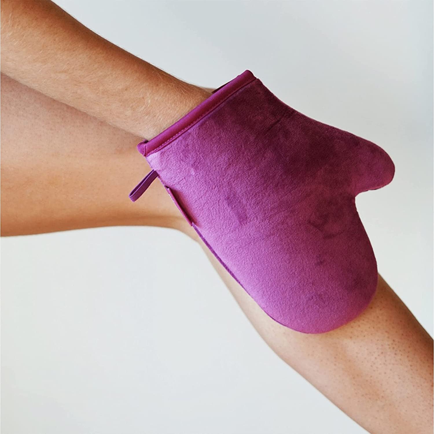 Bronze On Self Tanning Mitt – Velvety Soft Reusable Applicator for Flawless, Streak-Free Fake Tan & Spray Tan