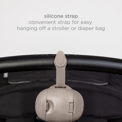 On-The-Go Dual Soother Pod – Portable Binky Holder for Travel & Nappy Bags, Keeps Baby’s Pacifiers Clean & Accessible – Taupe Newborn Must-Have